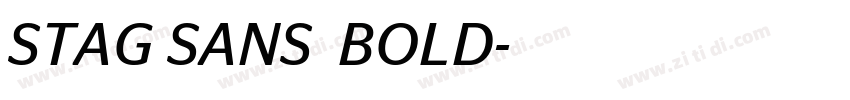 STAG SANS  BOLD字体转换